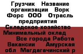 Грузчик › Название организации ­ Ворк Форс, ООО › Отрасль предприятия ­ Складское хозяйство › Минимальный оклад ­ 23 000 - Все города Работа » Вакансии   . Амурская обл.,Магдагачинский р-н